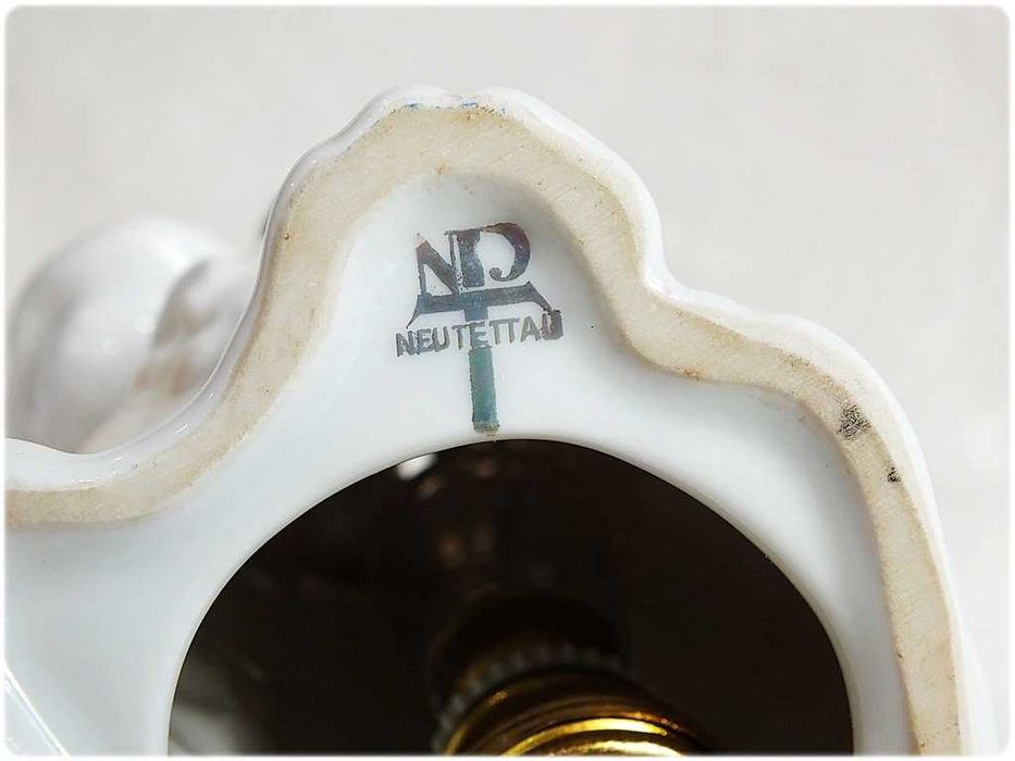 Przedwojenna Lampka - Piesek Porcelana 20-30' NP Neu Porzellan Tettau