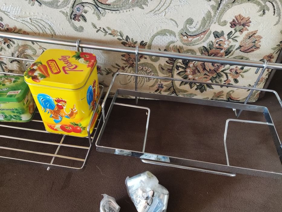 Nowy reling kuchenny metalowa półka półki haczyki