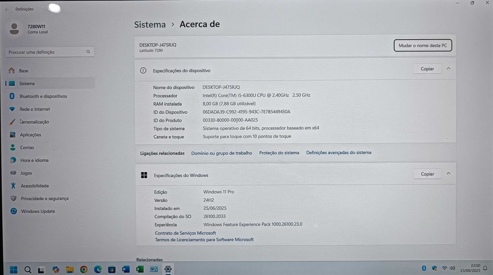 Dell Latitude 7280 – Ecrã 12,50 FHD Touchscreen/Core i5/SSD NVME