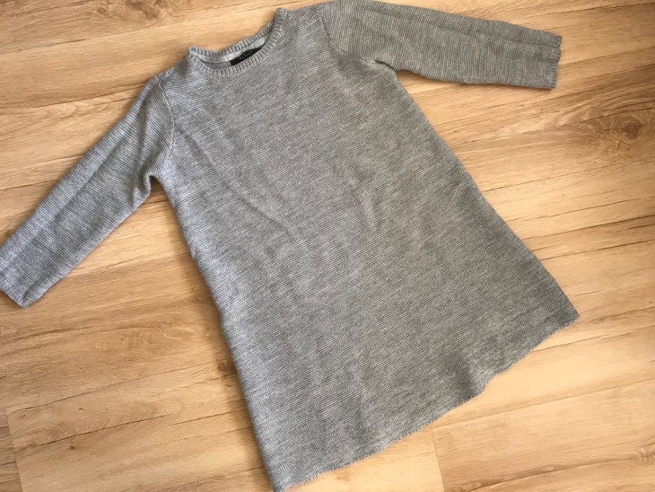 Szara Tunika Sukienka