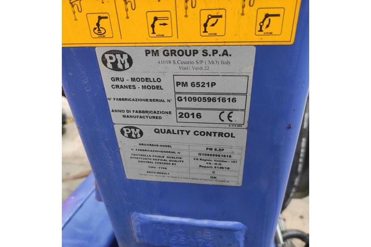 hds manipulator pm6.5 radio palfinger hiab fassi