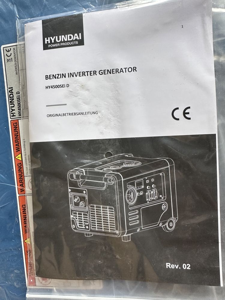НОВИЙ Генератор інверторний Hyundai HY4500SEI D