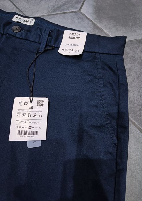 Штаны Брюки Чиносы Pull and Bear Size 33/34 Original Cotton Chinos
