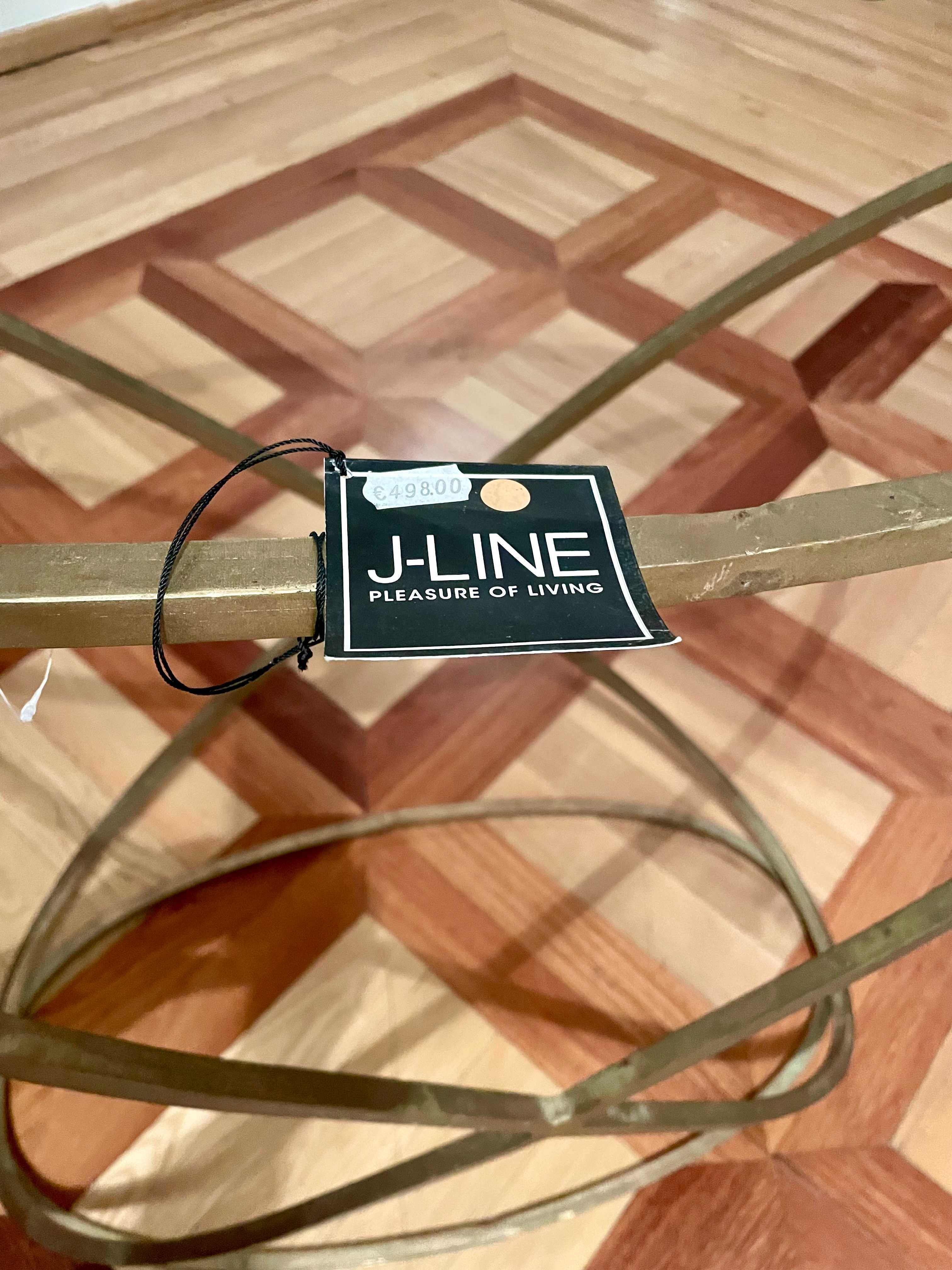 Elegancka konsola Luxe Gold J-Line złoto ze szkłem, J - Line Console