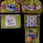 Almofada + Manta polar - Disney Stitch e Angel (novas)