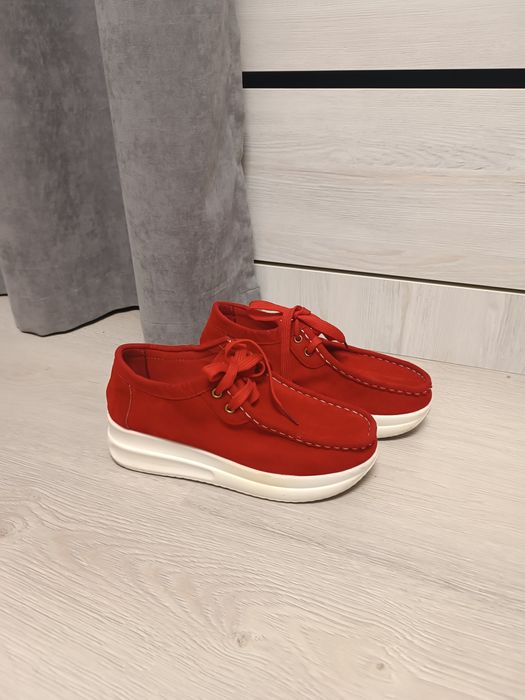 Мокасіни жіночі червоні