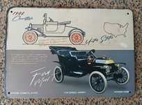 Poster - Ford Model T de 1908 (metal, 20x14 cm)
