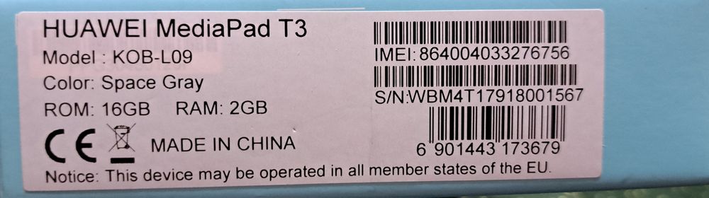 Tablet Huawei MediaPad T3 9"