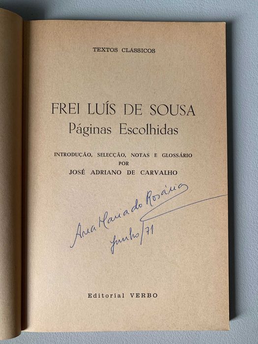 Frei Luís de Sousa: Páginas Escolhidas