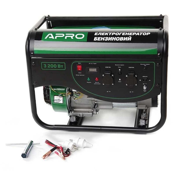 Бензогенератори APRO 3.2 кВт та ZEGOR 3.3 кВт/ручка-електро/3р/МІДЬ!