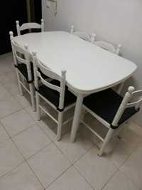 Mesa de cozinha  com 6 cadeiras