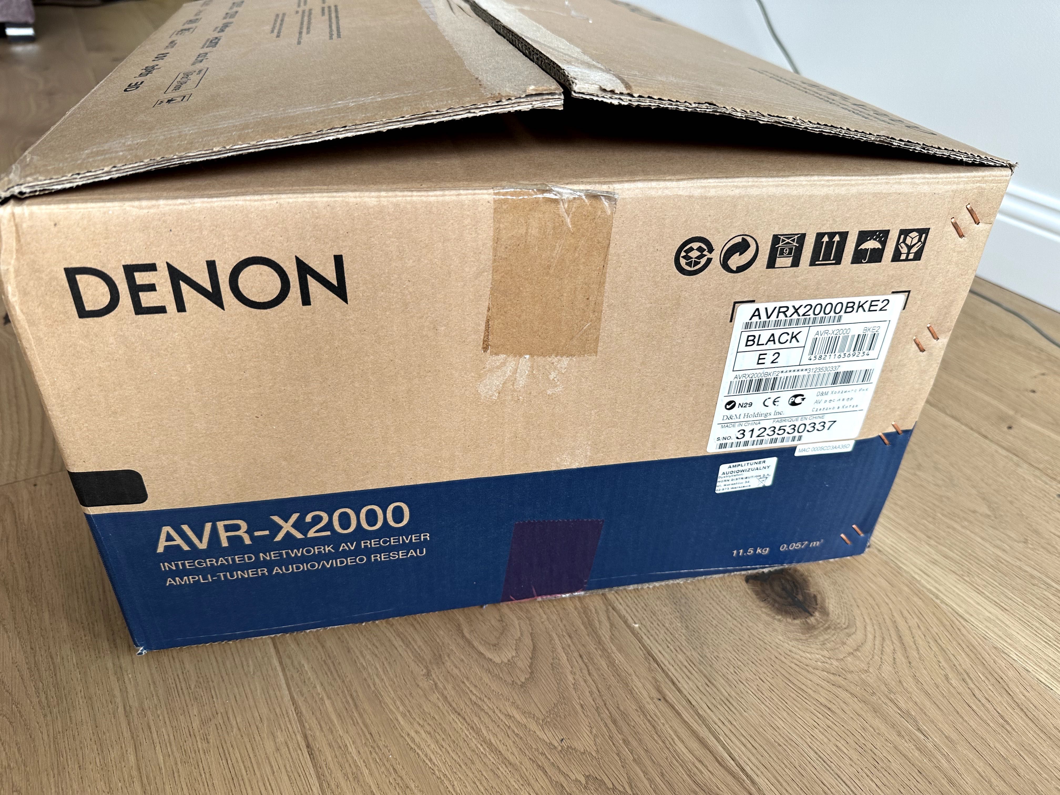 Amplituner Denon AVR-X2000 – bardzo dobry stan