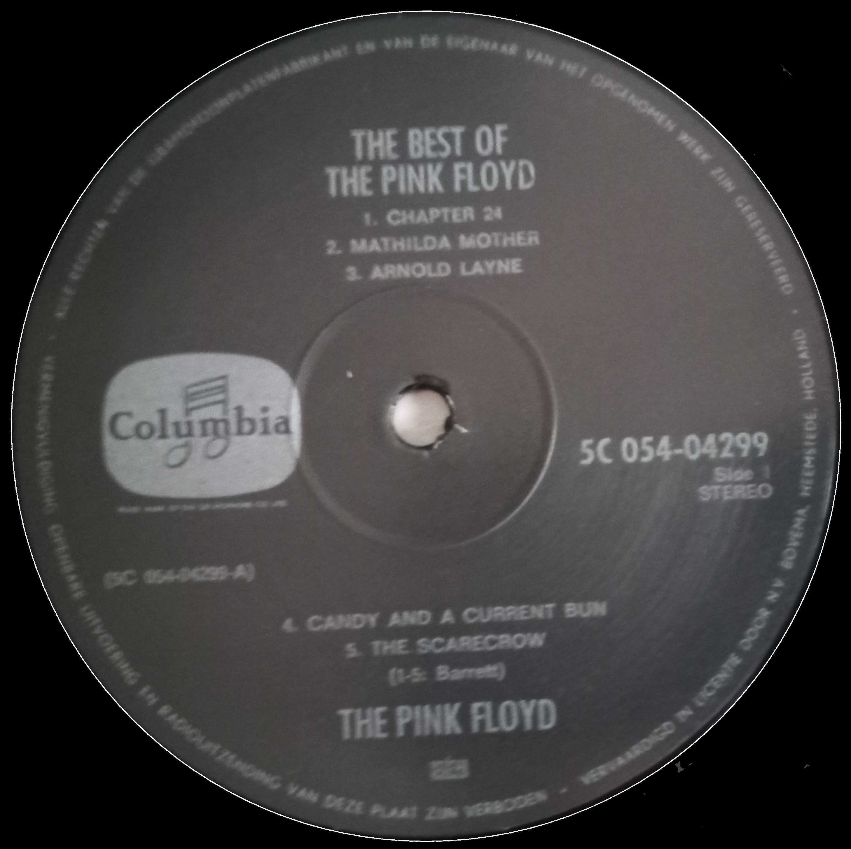 Pink Floyd	- - - - -	The Best Of The Pink Floyd	- - - - -	LP