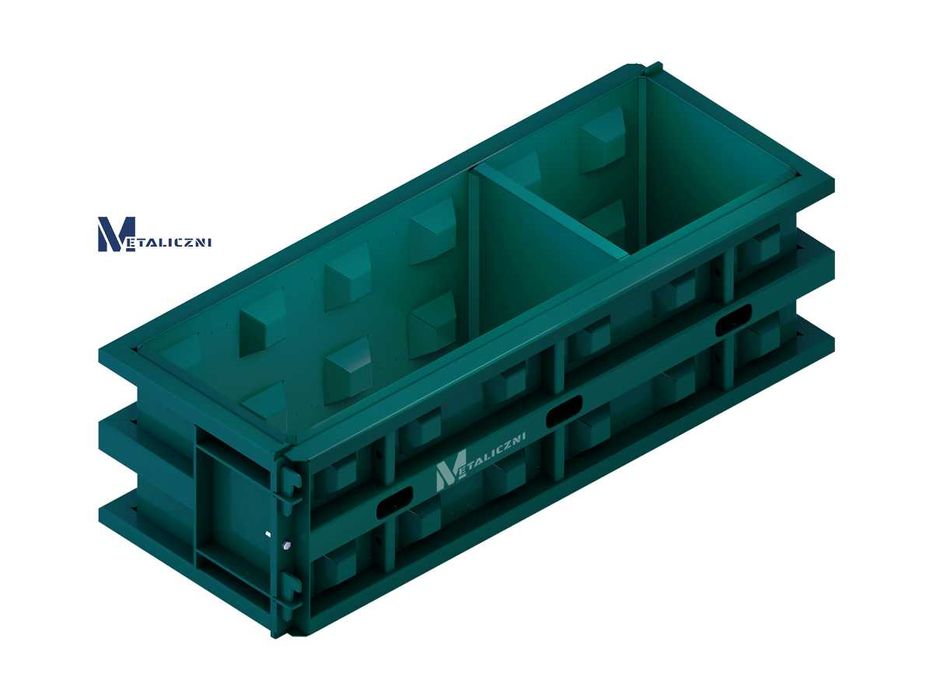 Forma do bloków betonowych 180x60x60 - GRATIS przegroda, formy, ściany