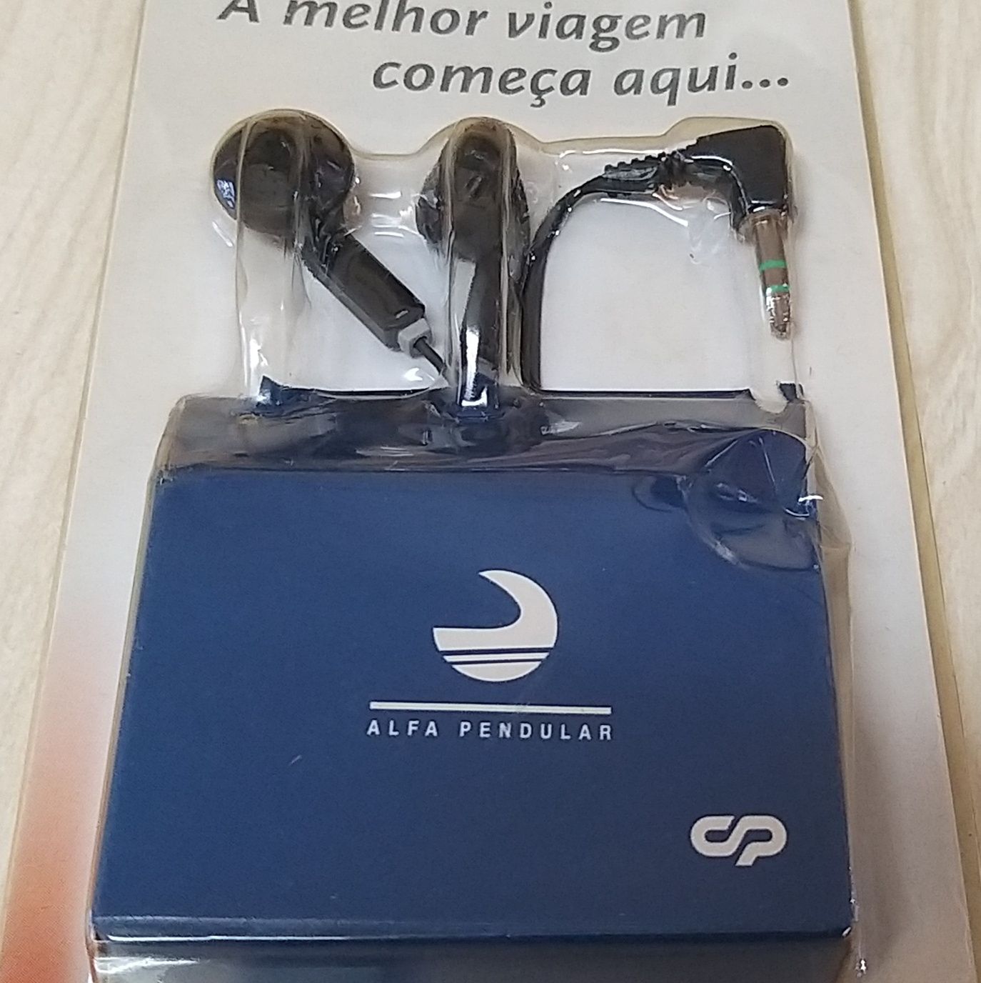 Auriculares do Alfa Pendular.