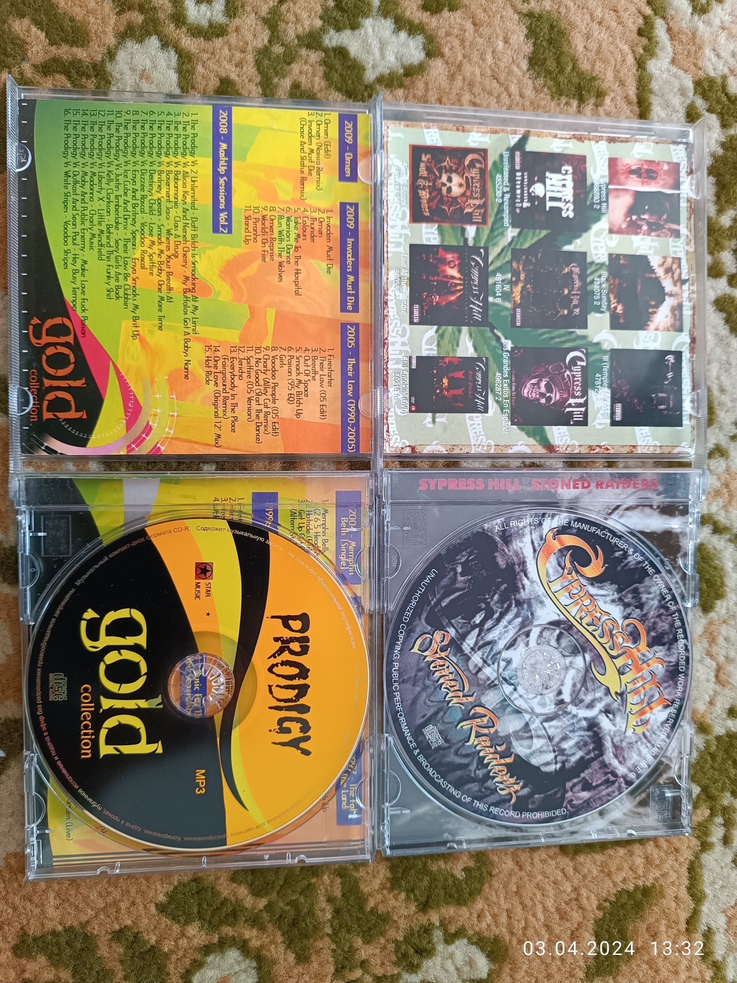 prodigy mp3 gold collection.(cypress hill stoned)