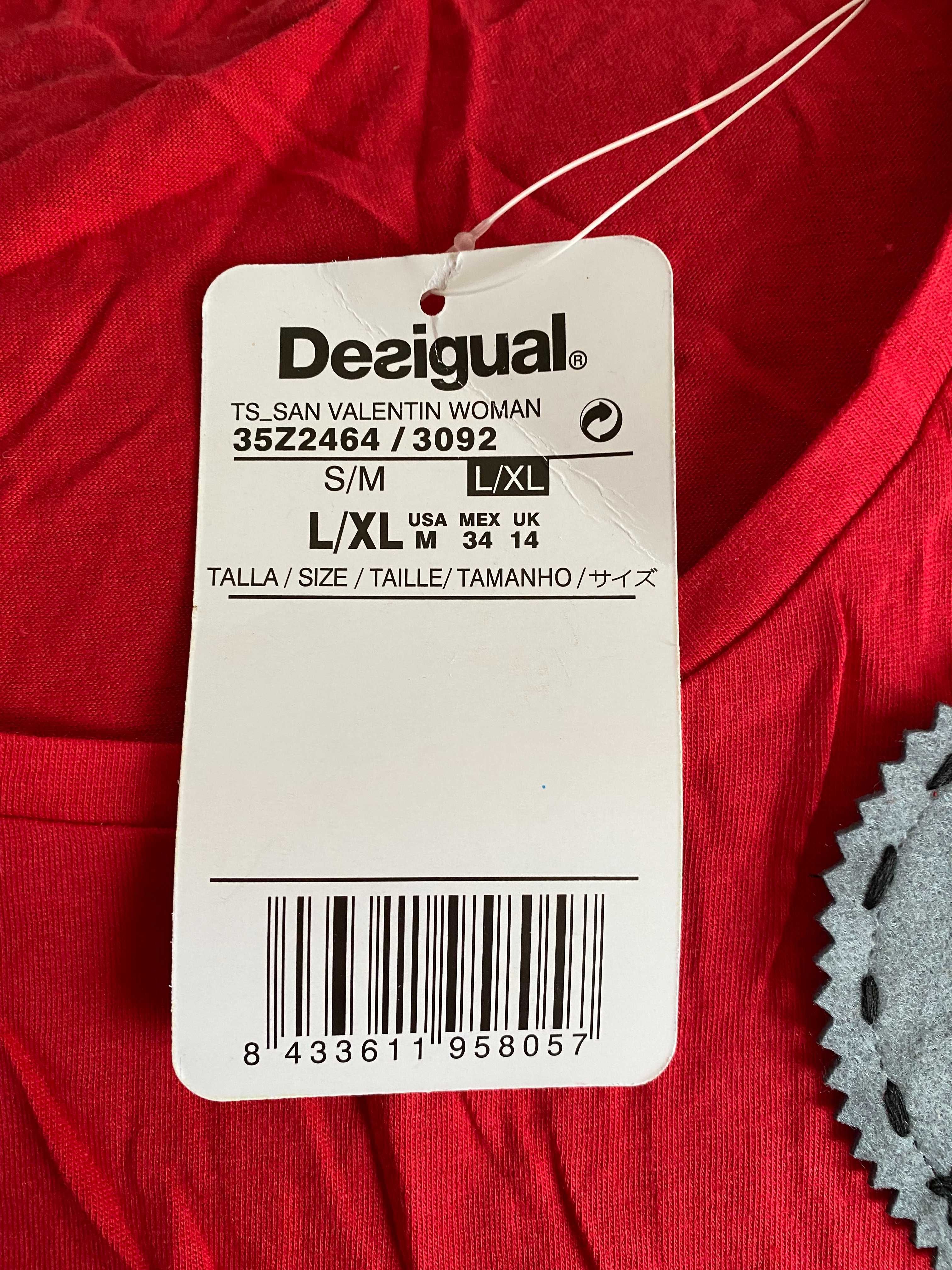 Camisola desigual de mulher tamanho L/XL