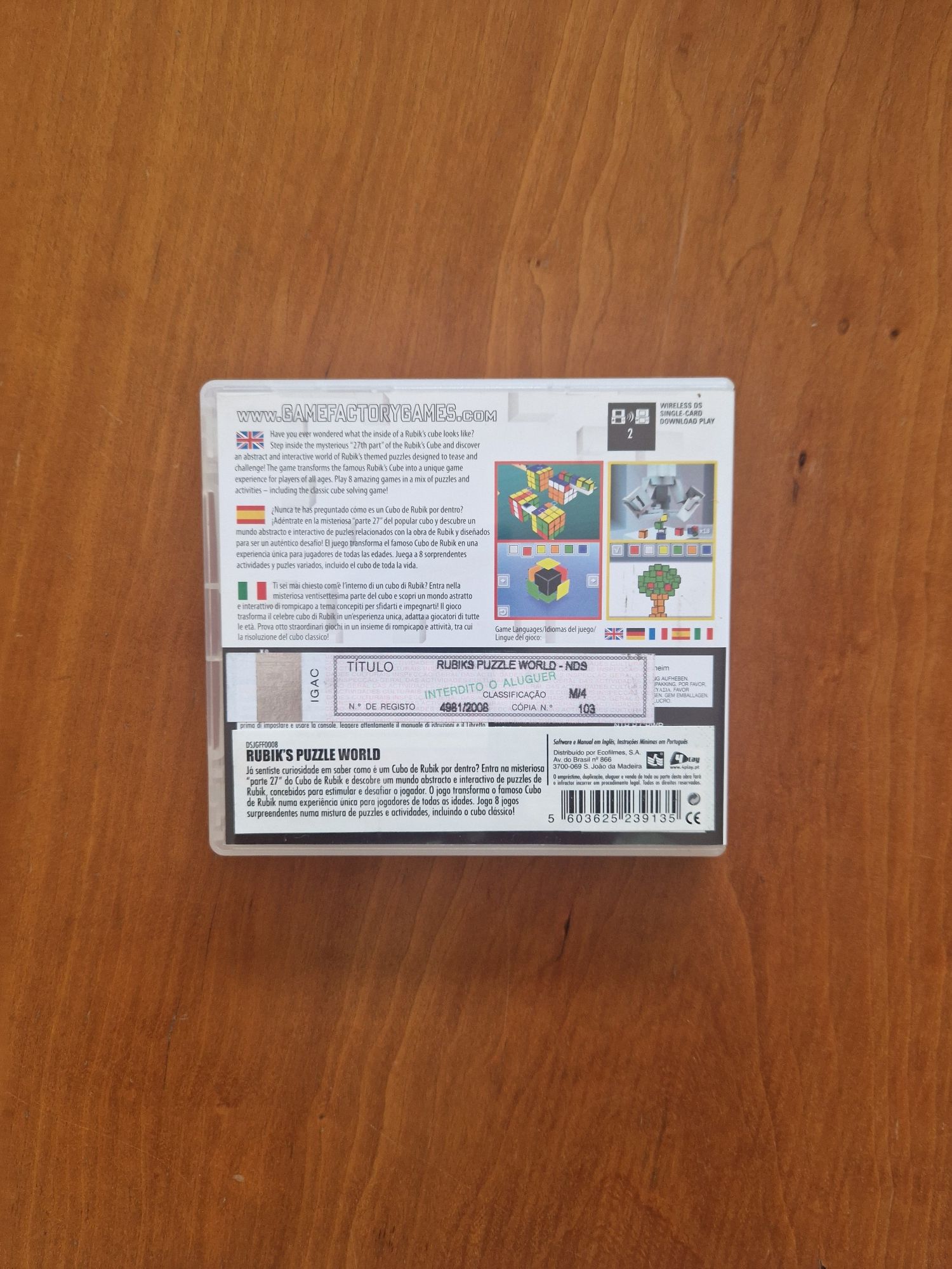 Jogo "Rubik's puzzle World" para Nintendo DS