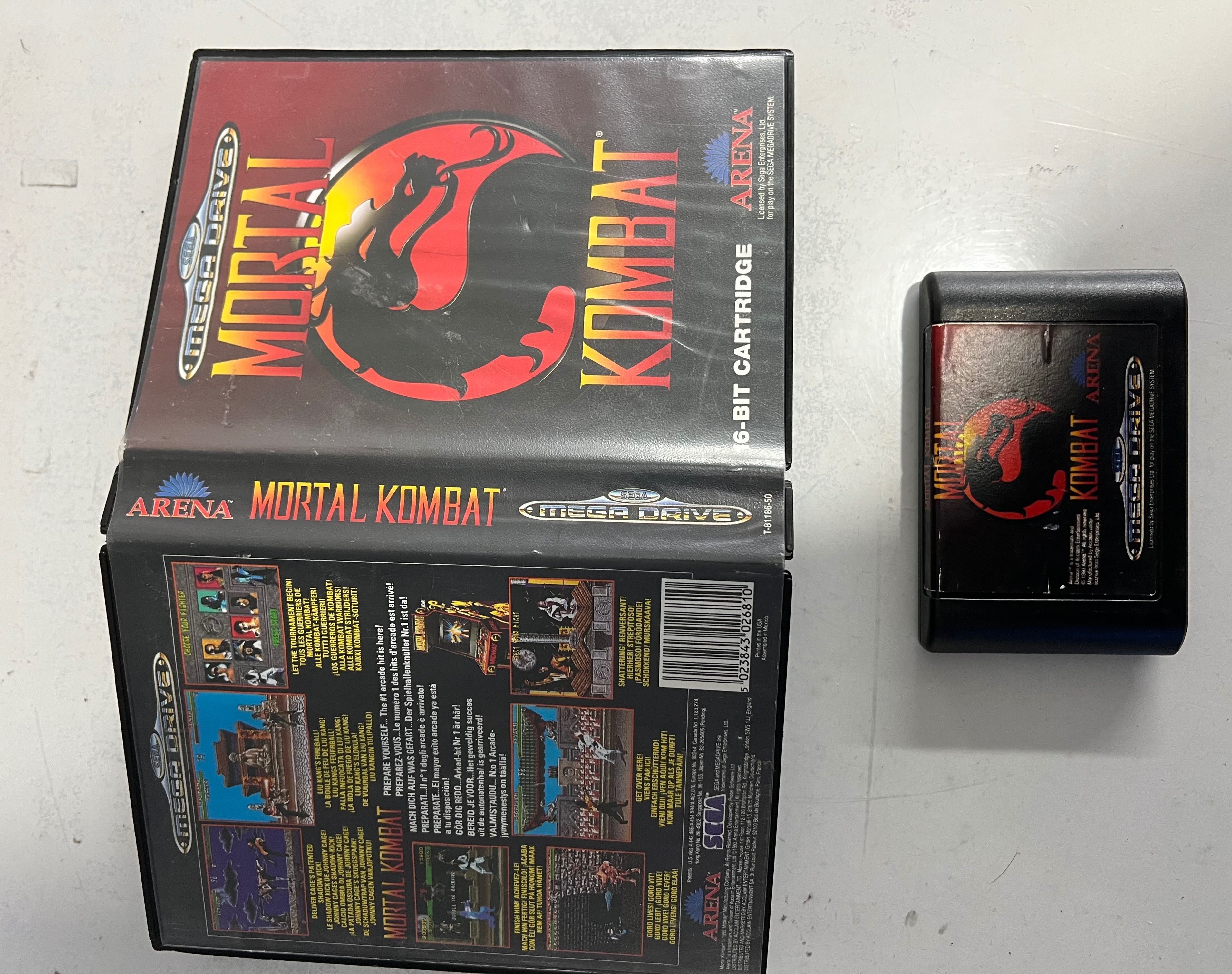 Mortal kombat megadrive original sega mega drive