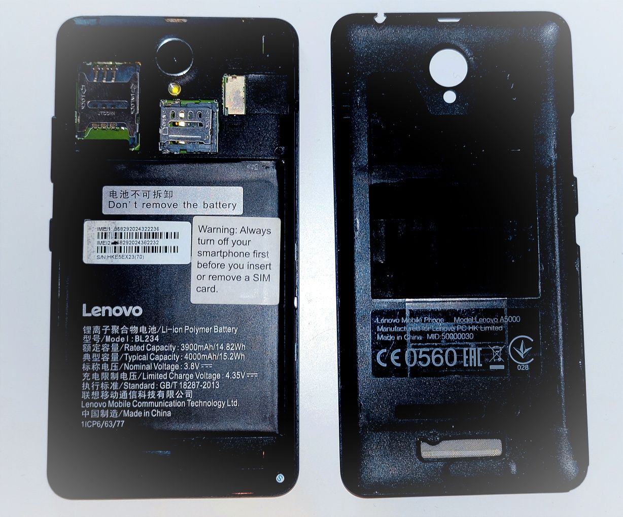 Мобільний телефон Lenovo A5000 Black