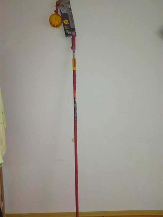 Piła do gałęzi,kij teleskopowy oraz koszyk Wolf Garten