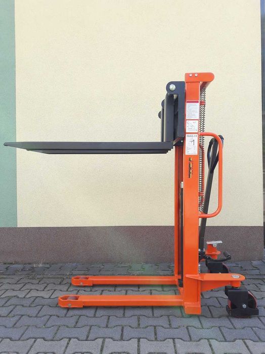 Wózek paletowy masztowy MSE 1012 (1T / 1,2m) regulowane widły
