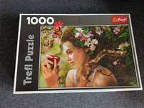 Puzzle trefl 1000 elementów Kuszenie Ewy  10272 kwiaty