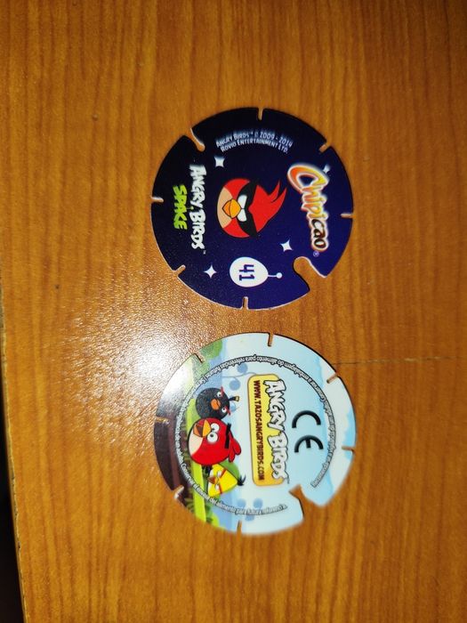 Tazos angry birds  e angry birds space