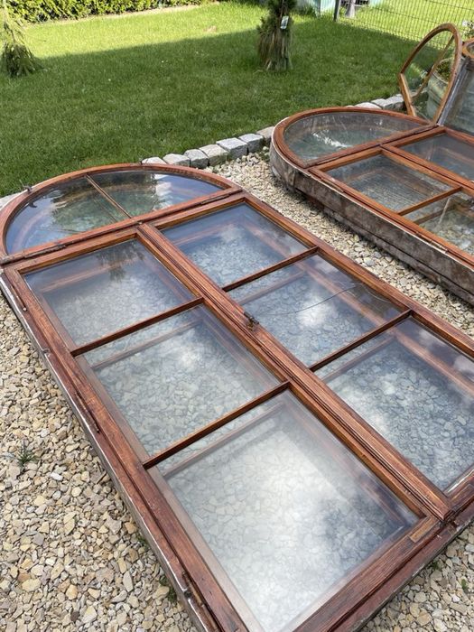 Drzwi / okna  podwojne zabytkowe przeszklone