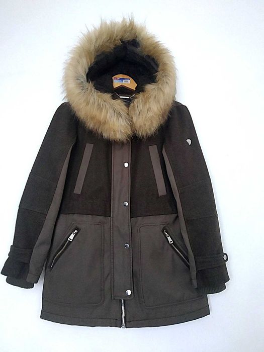 Жіноча куртка парка 1madison із вовни мельтону, з капюшоном, розмір s