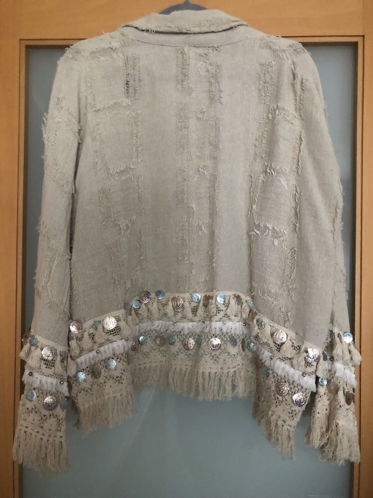 Casaco estilo boho