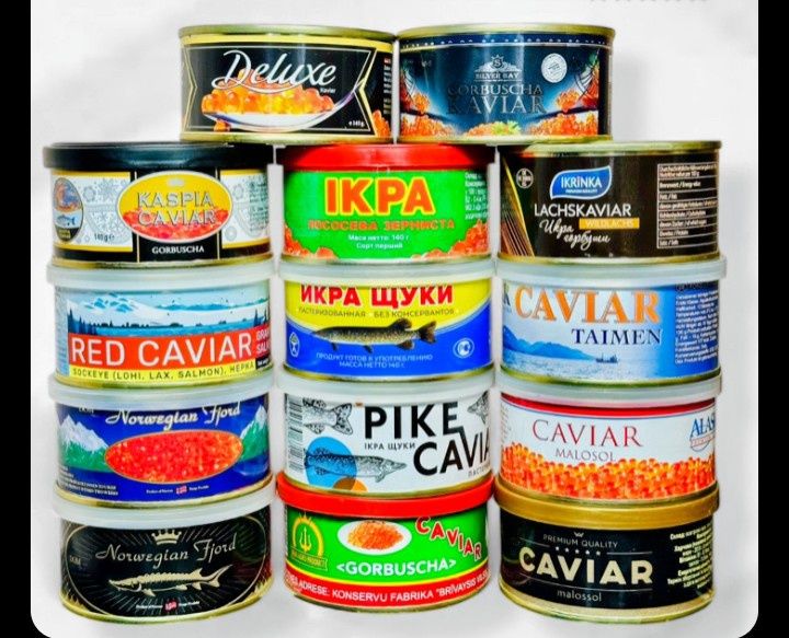 ІКРА / ИКРА (червона, чорна, щуки) по 40 грн.