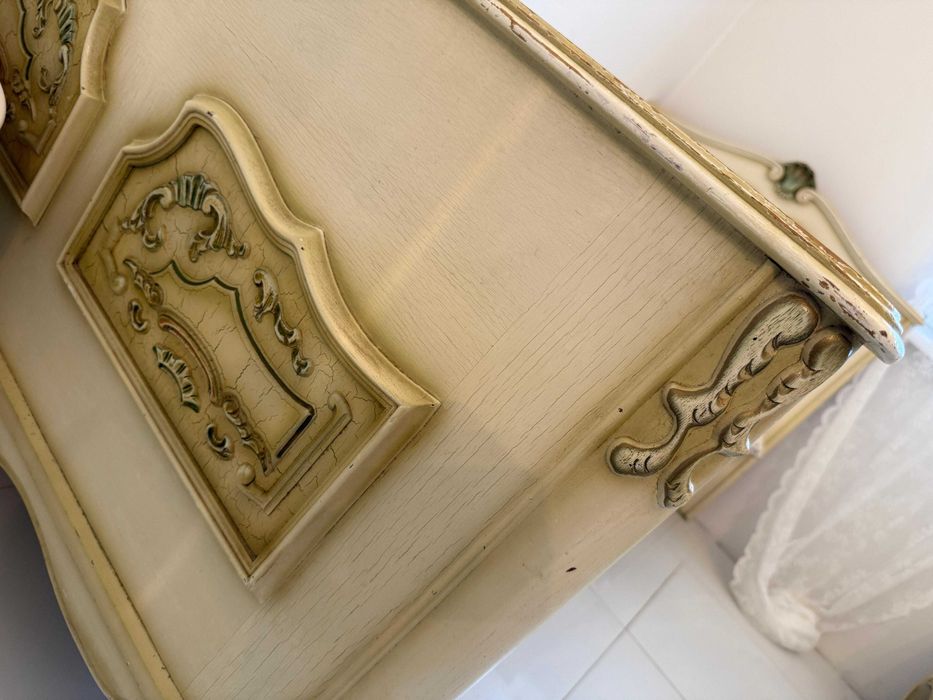 Ludwik łóżko, dwie szafki, unikat