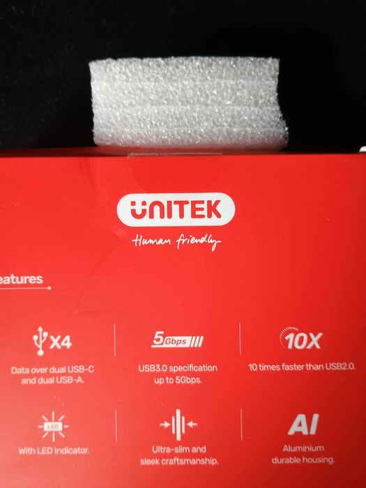 Hub UNITEK H1107A USB Typu C, Pasywny Q4 Next Podręczny i niezawodny