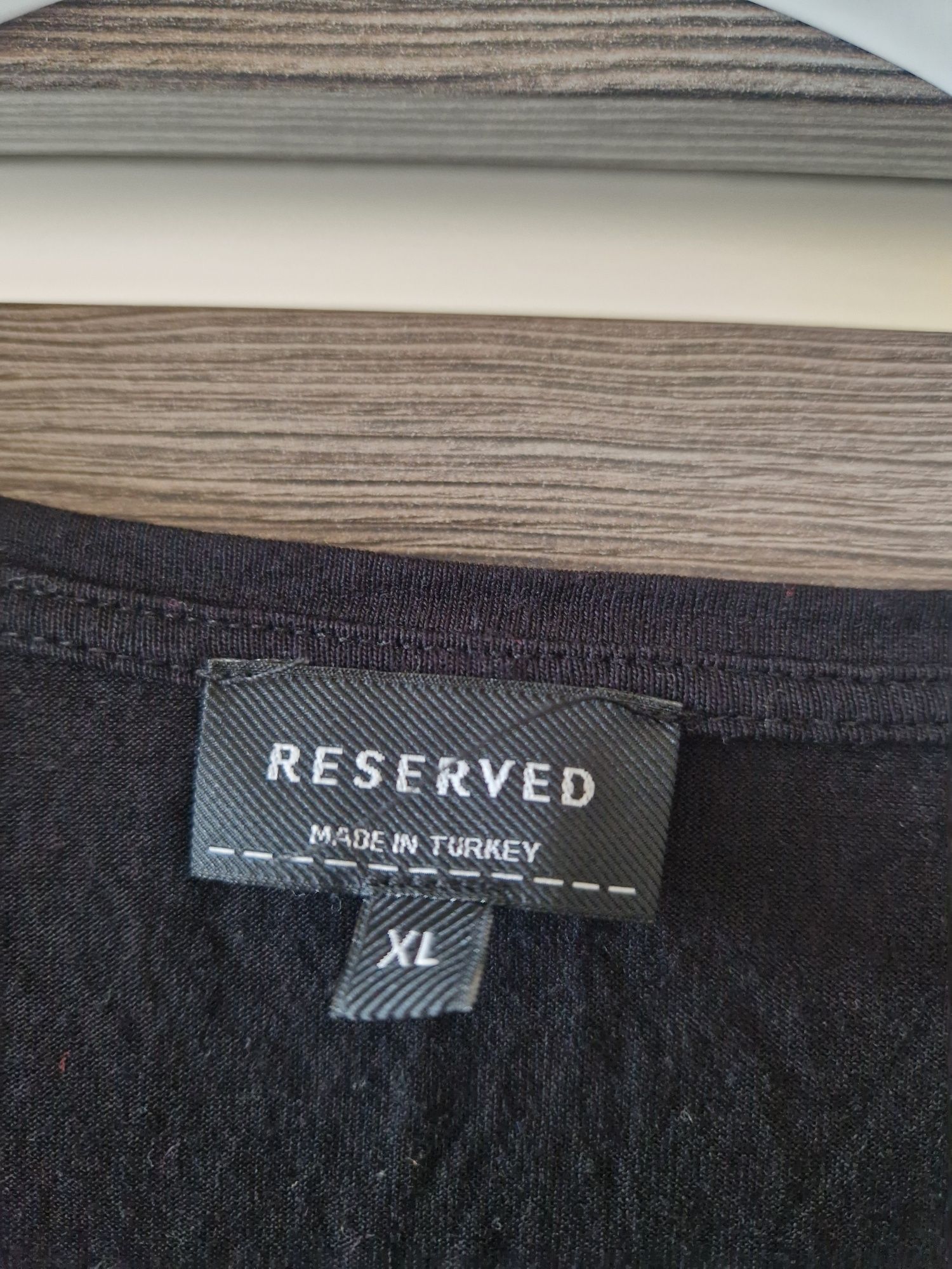 Czarna bluzka damska Reserved XL wiskoza  sto procent