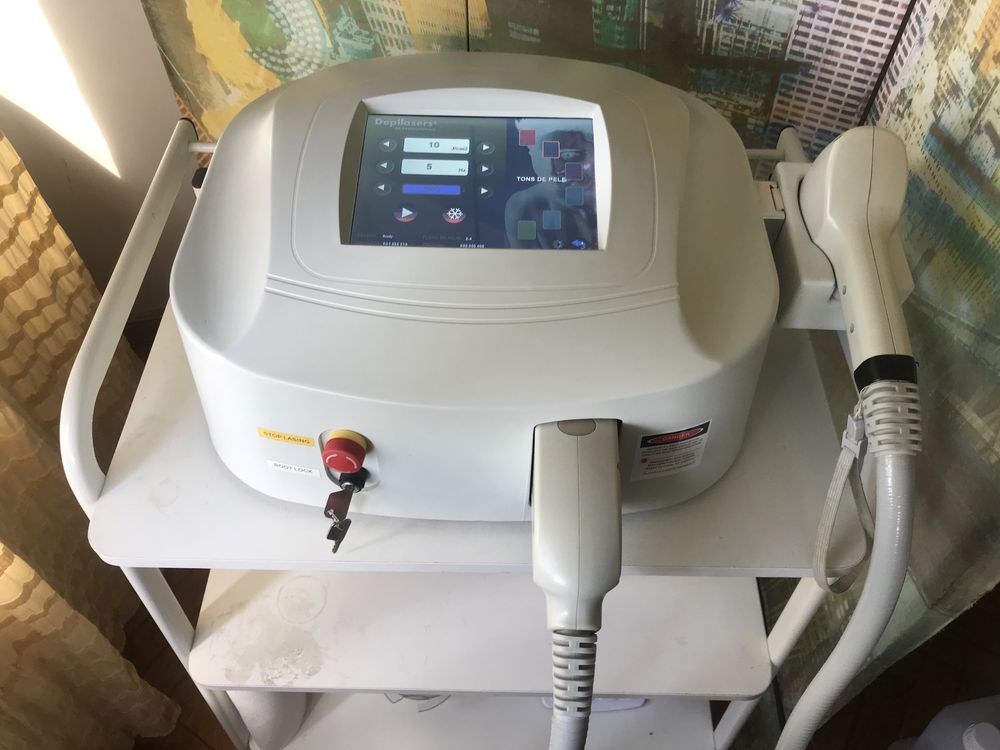 Máquina profissional de depilação a laser da marca Depilasers®