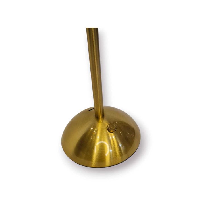 Candeeiro Mesa LED “Crystal Lamp” MY01 | Base Dourada |Cúpula Acrílica