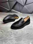 Лоферы мужские Кожаные LORO PIANA Leather BLACK! Натуральная КОЖА!