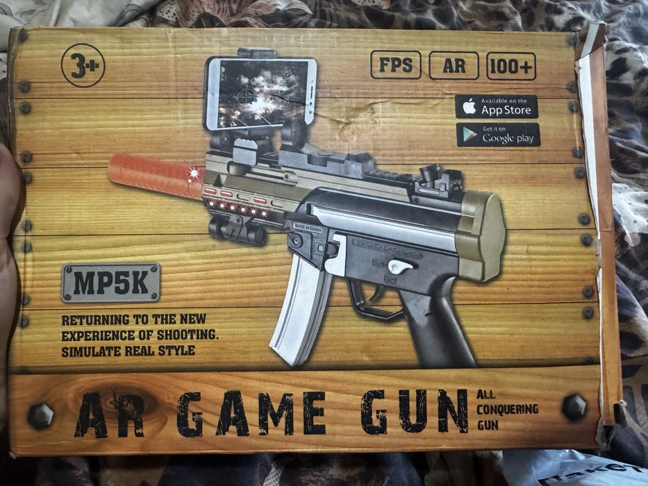 AR GAME GUN Дитячий ігровий автомат МР5К для гаджетів iPhone & android
