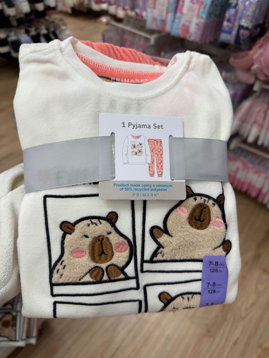 Піжама флісова на дівчинку,пижама флисовая на девочку primark Капібара