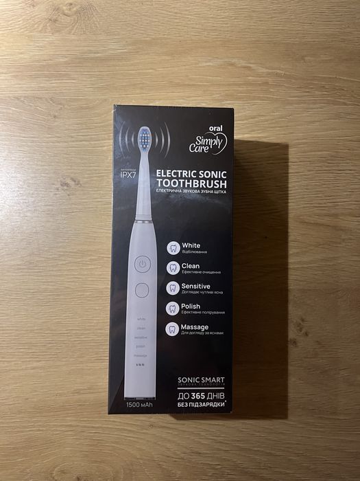 Електрична зубна щітка Simply Care oral Біла