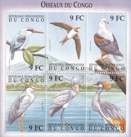 Kongo 2000 cena 8,90 zł kat.15€ (2) - ptaki