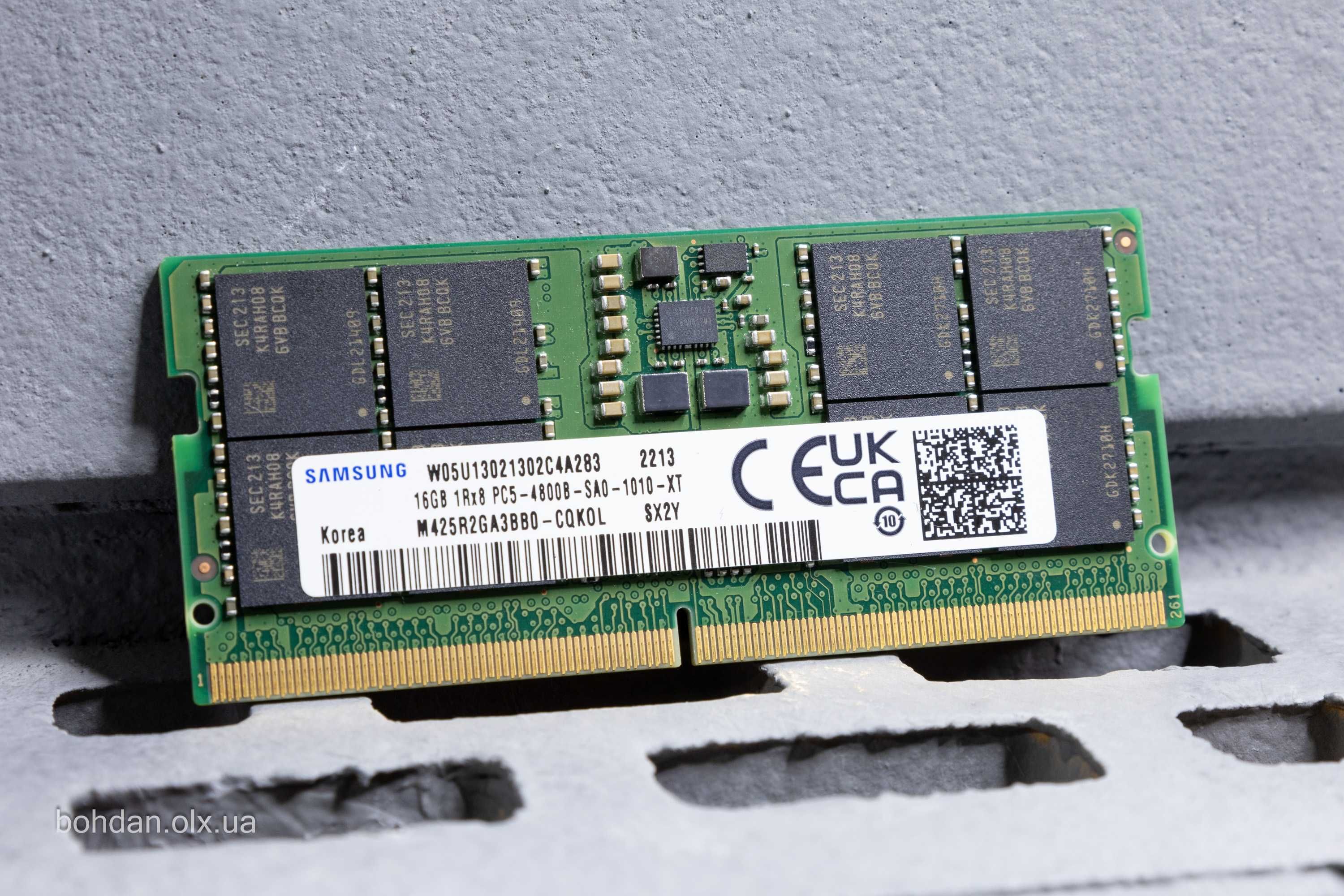 16GB Samsung DDR5 4800 MHz SODIMM RAM (M425R2GA3BB0-CQKOD / CQKOL)