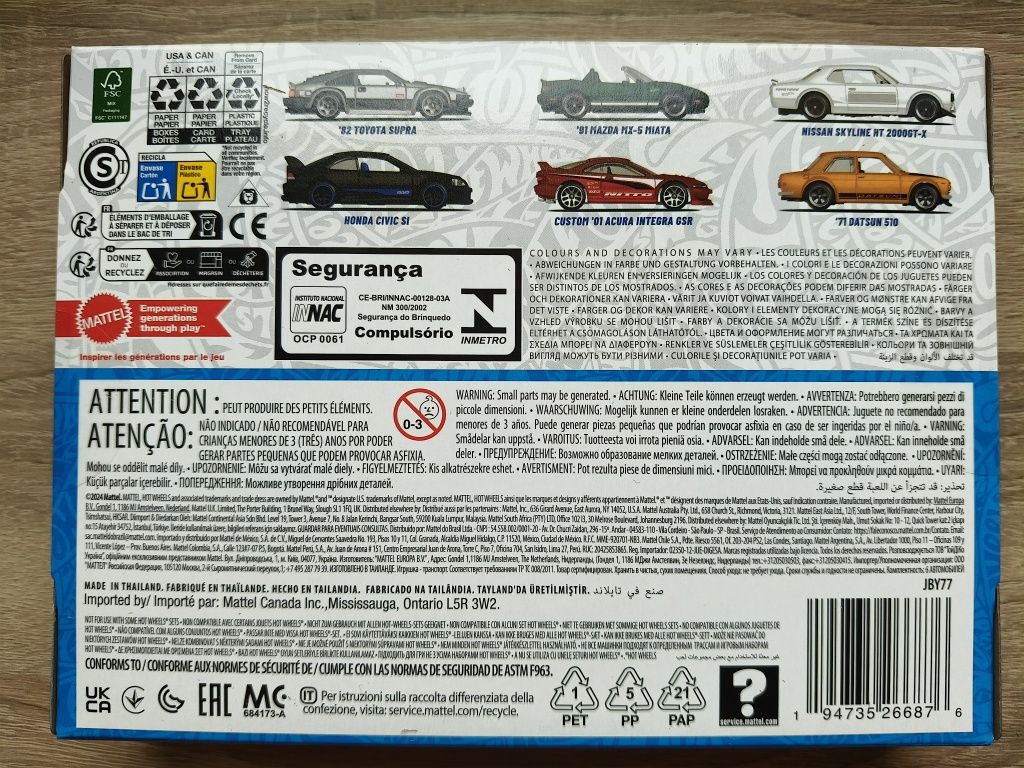 Hot Wheels Silver Series Toyota Mazda Nissan Honda Acura Datsun
