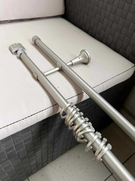 Piękny karnisz srebrny matowy 200 cm