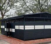 Wiata  altana śmietnikowa stalowa Warszawa
