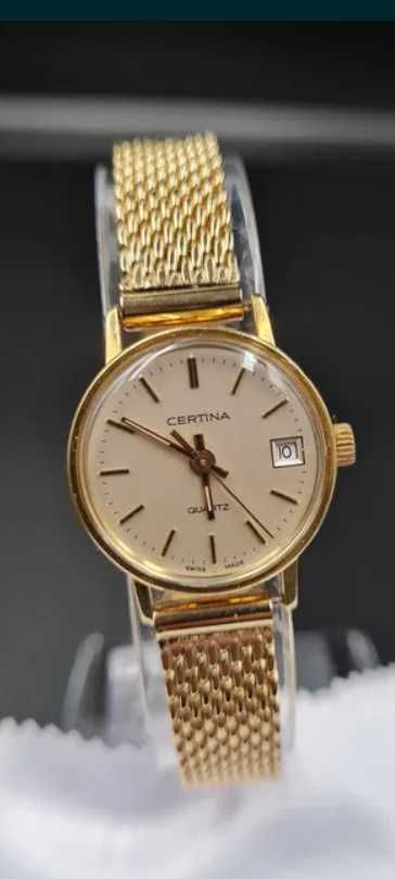 Zegarek damski Certina 18ct ZŁOTO – klasyka, elegancja i inwestycja!