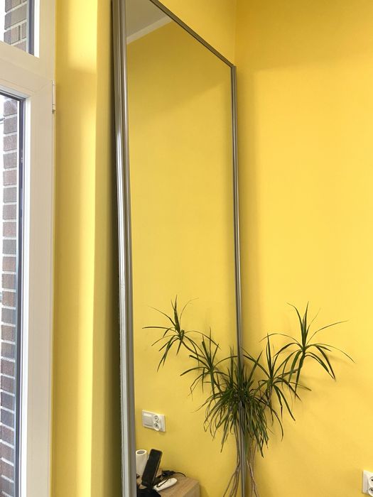 Bardzo zadbane i eleganckie Wysokie Lustro z drzwi szafy przesuwnej