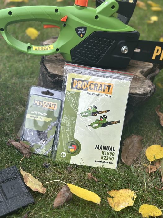 Електропила сучкоріз пила Procraft 35 см шина 1,8 кВт.