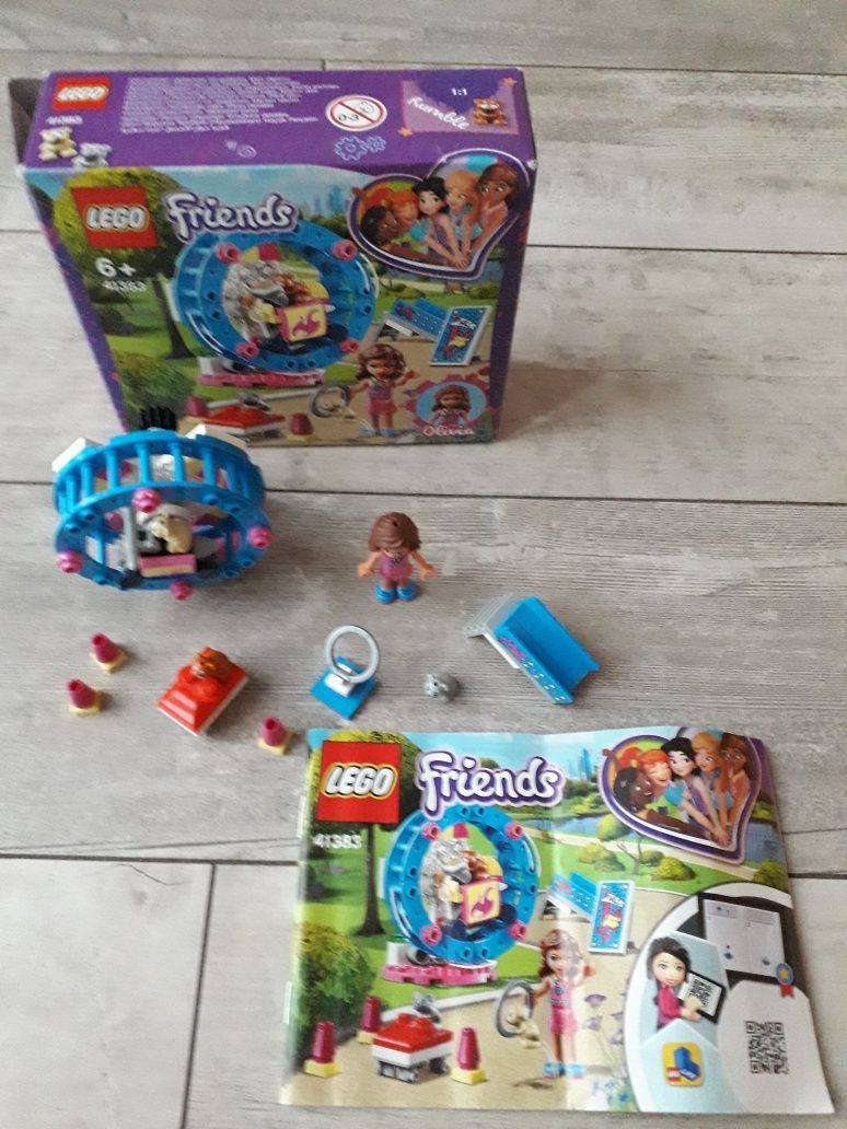 Lego friends 41383 plac zabaw dla chomika + instrukcja + pudełko